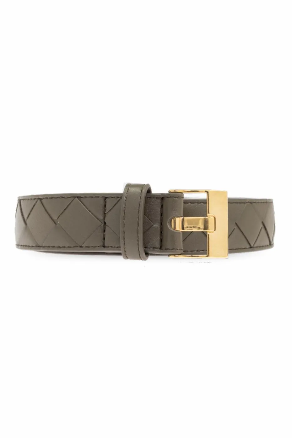 Bottega Veneta ZIELONY Skórzany pasek