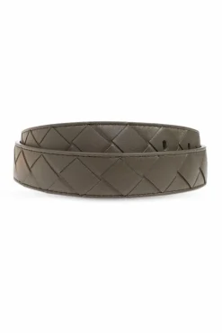 Bottega Veneta ZIELONY Skórzany pasek