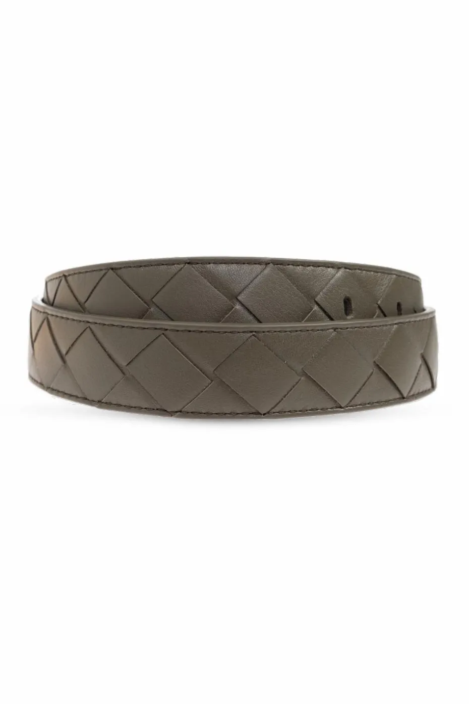 Bottega Veneta ZIELONY Skórzany pasek