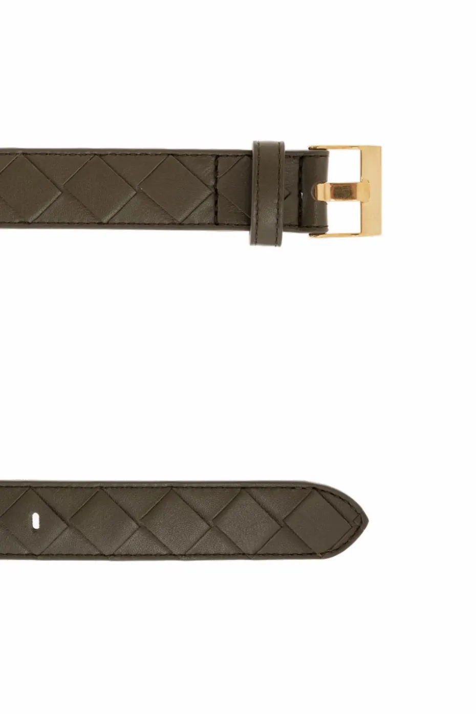 Bottega Veneta ZIELONY Skórzany pasek