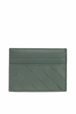 Bottega Veneta ZIELONY Skórzane etui na karty