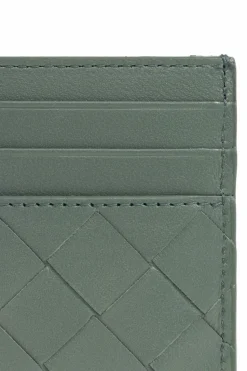Bottega Veneta ZIELONY Skórzane etui na karty