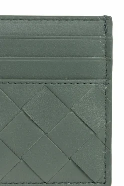 Bottega Veneta ZIELONY Skórzane etui na karty