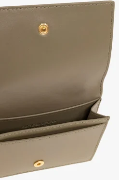 Bottega Veneta ZIELONY Skórzany wizytownik