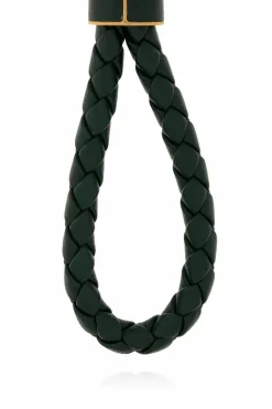 Bottega Veneta ZIELONY Skórzany brelok