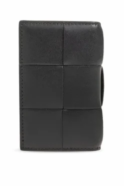 Bottega Veneta ZIELONY Składane etui na karty