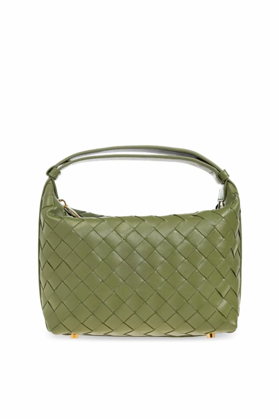 Bottega Veneta ZIELONY Skórzana torba do ręki `Wallace`