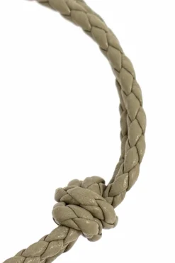 Bottega Veneta ZIELONY Skórzana bransoleta