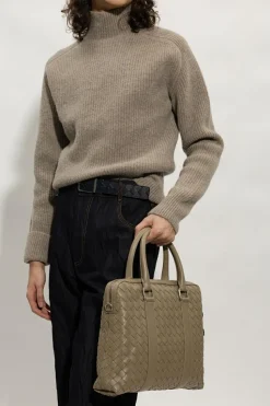 Bottega Veneta ZIELONY Torba na ramię ‘Classic Hidrology Medium’