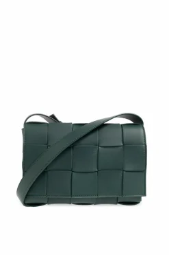 Bottega Veneta ZIELONY Torba na ramię ‘Cassette Small’