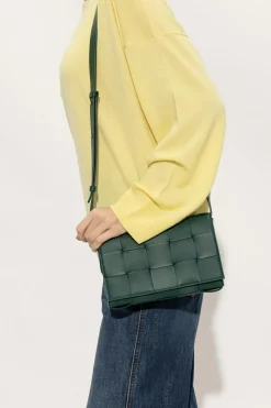 Bottega Veneta ZIELONY Torba na ramię ‘Cassette Small’