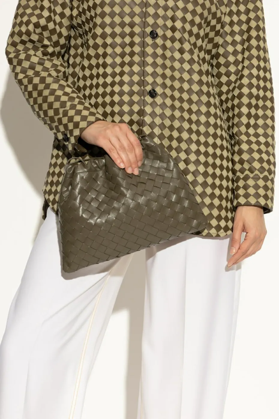 Bottega Veneta ZIELONY Torba na ramię `Dustbag`