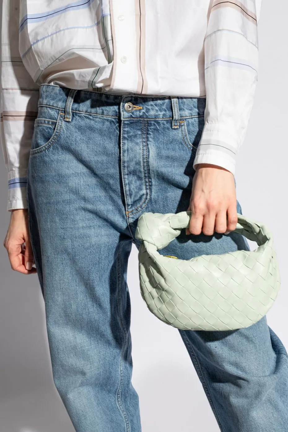 Bottega Veneta ZIELONY Torba do ręki ‘Jodie Mini’