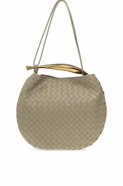 Bottega Veneta ZIELONY Torba na ramię ‘Sardine Medium’