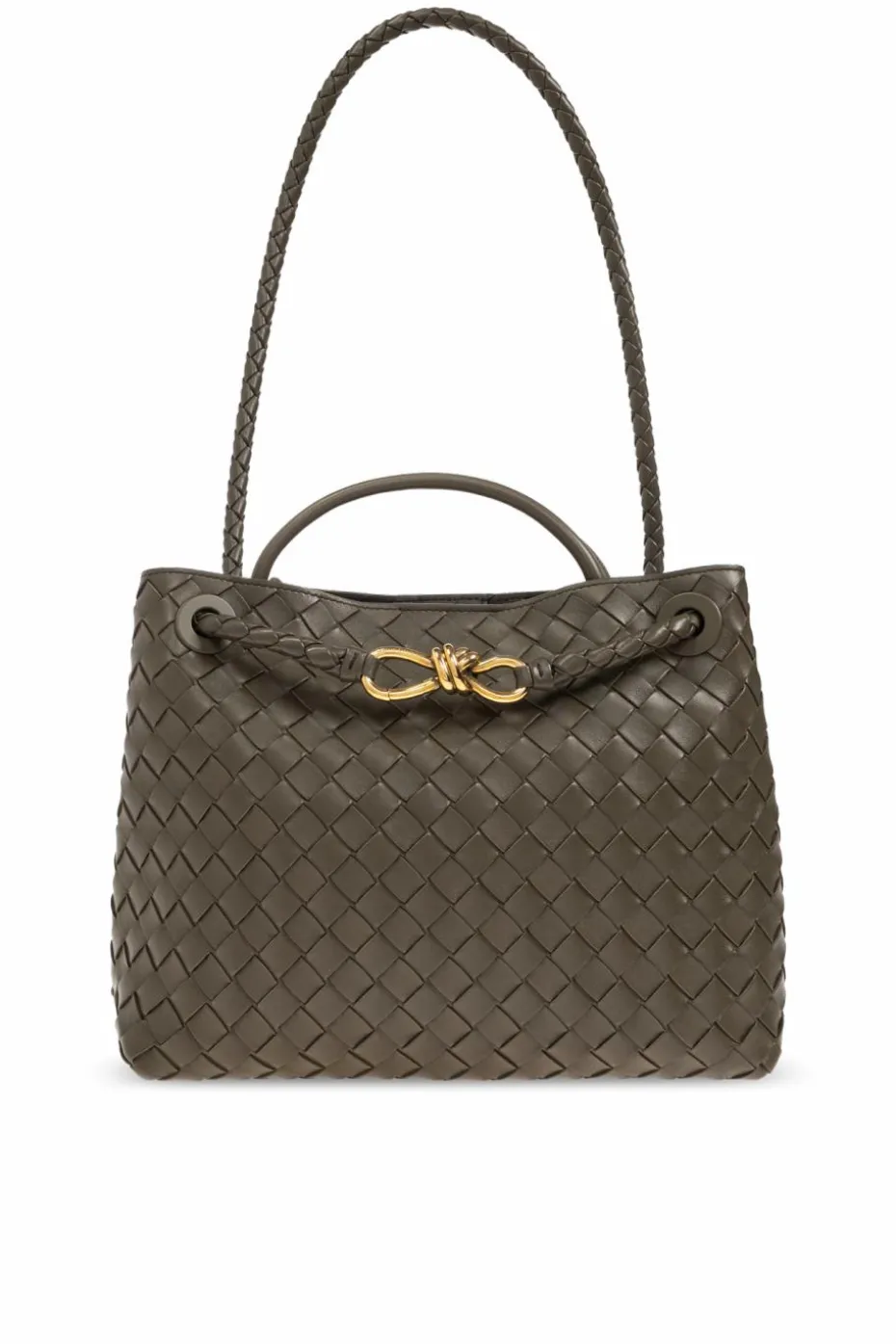 Bottega Veneta ZIELONY Torba do ręki `Andiamo`