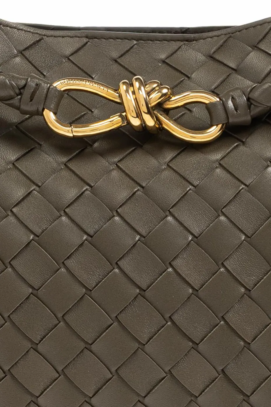 Bottega Veneta ZIELONY Torba do ręki `Andiamo`