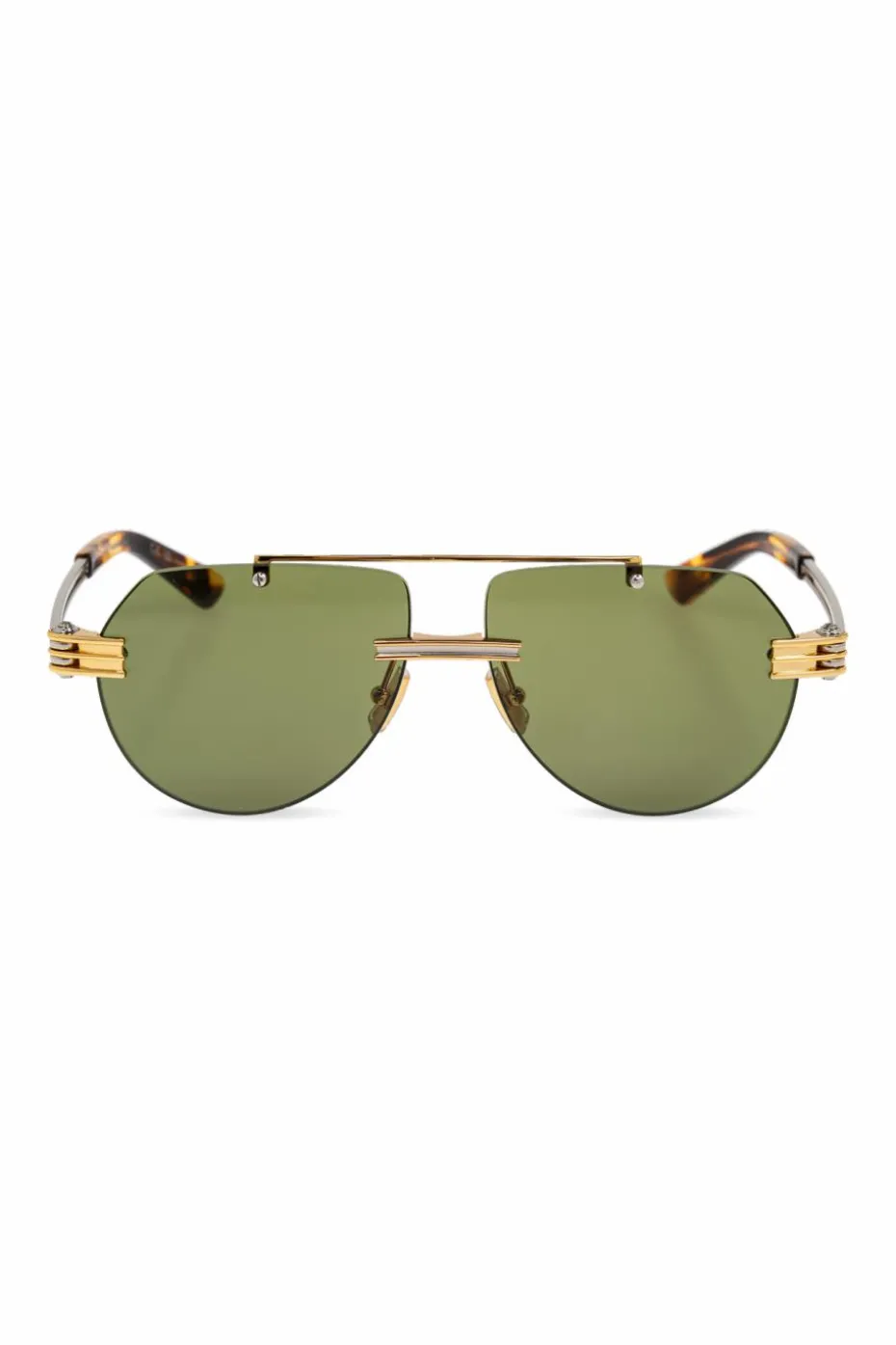 Bottega Veneta ZŁOTY Okulary przeciwsłoneczne