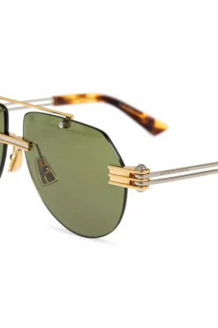 Bottega Veneta ZŁOTY Okulary przeciwsłoneczne