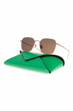 Bottega Veneta ZŁOTY Okulary przeciwsłoneczne