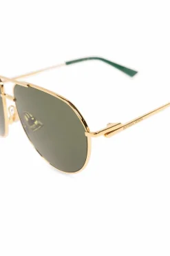 Bottega Veneta ZŁOTY Okulary przeciwsłoneczne