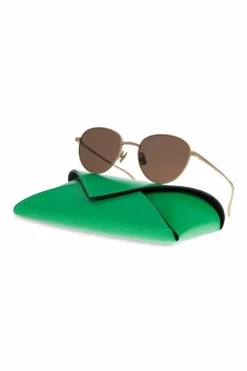 Bottega Veneta ZŁOTY Okulary przeciwsłoneczne