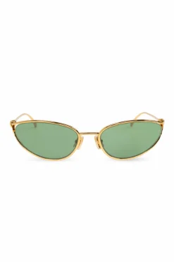 Bottega Veneta ZŁOTY Okulary przeciwsłoneczne