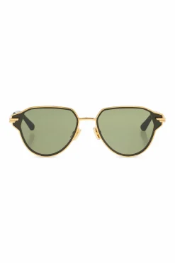 Bottega Veneta ZŁOTY Okulary przeciwsłoneczne
