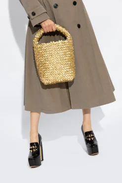 Bottega Veneta ZŁOTY Torba ‘Cabat Small’ typu ‘bucket’