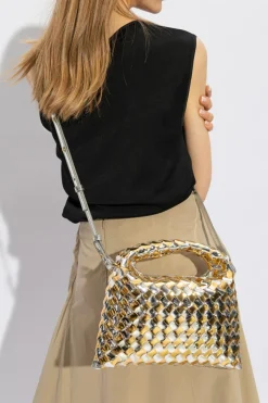 Bottega Veneta ZŁOTY Torba na ramię ‘Hop Mini’