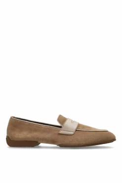 Brioni beżowy Zamszowe buty `Penny` typu `loafers`