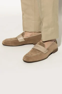 Brioni beżowy Zamszowe buty `Penny` typu `loafers`