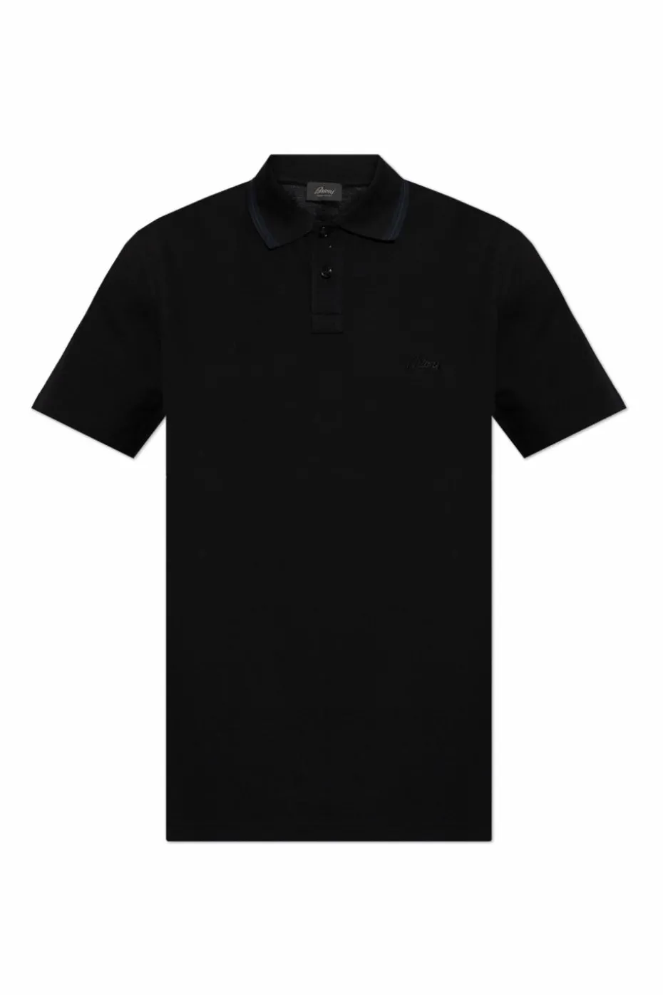 Brioni CZARNY Bawełniane polo