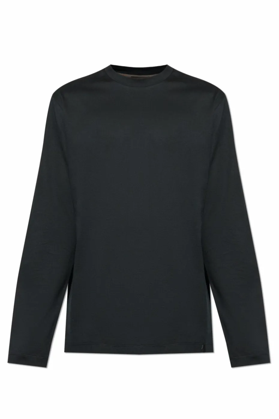 Brioni CZARNY T-shirt z długim rękawem