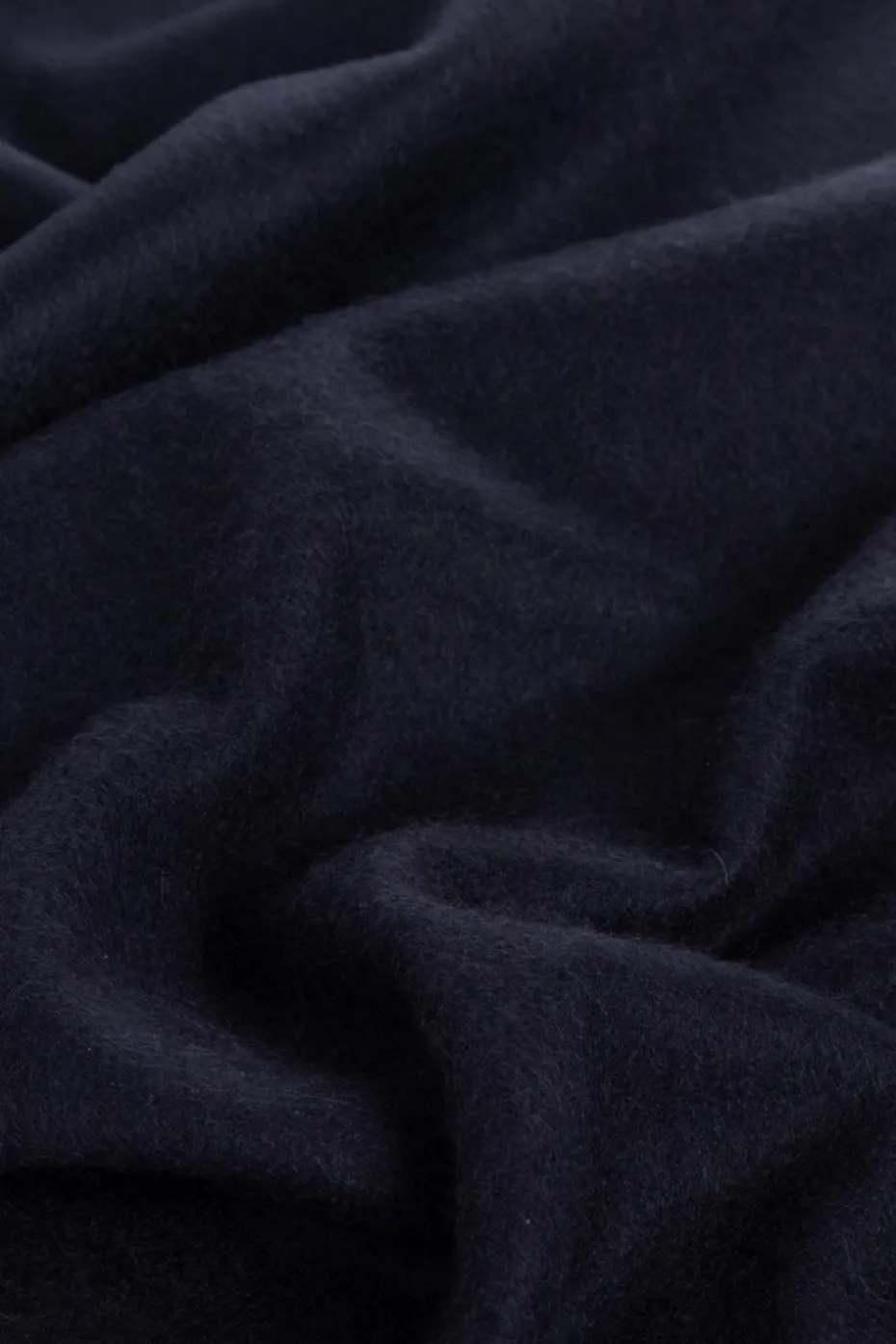 Brioni GRANATOWY Kaszmirowy szal z logo