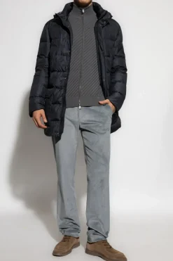 Brioni SZARY Bluza ze stójką