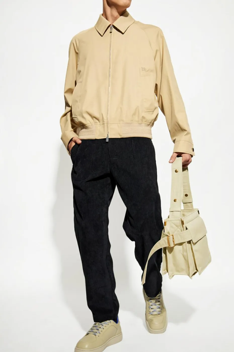 Burberry beżowy Bawełniana kurtka