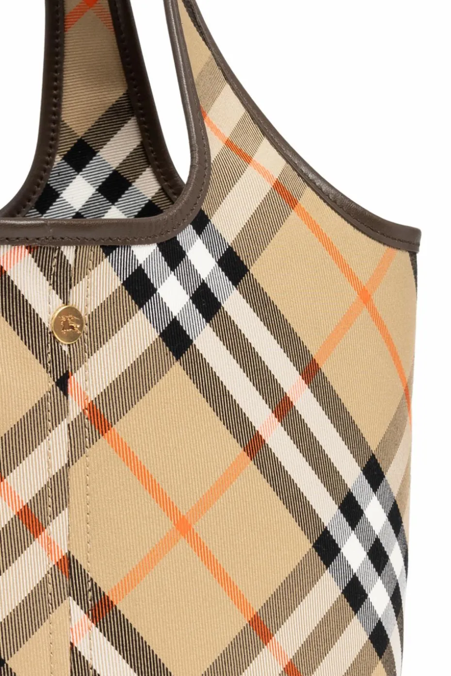 Burberry beżowy Bawełniana torba typu `tote`