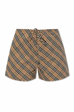 Burberry beżowy Bawełniane szoty