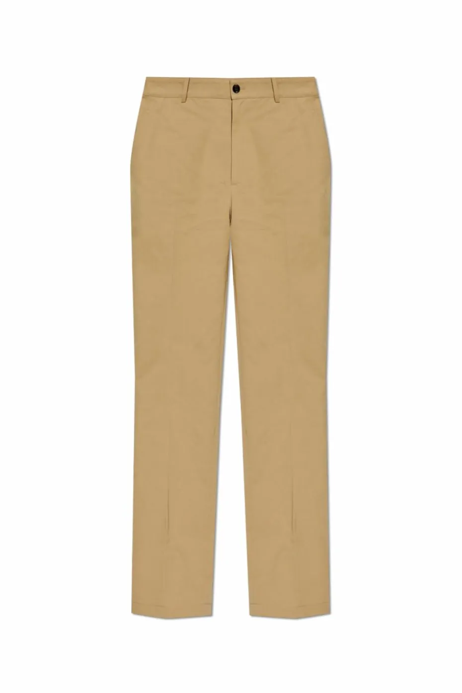Burberry beżowy Bawełniane spodnie z logo