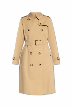 Burberry beżowy Bawełniany trencz