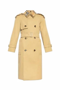 Burberry beżowy Bawełniany trencz