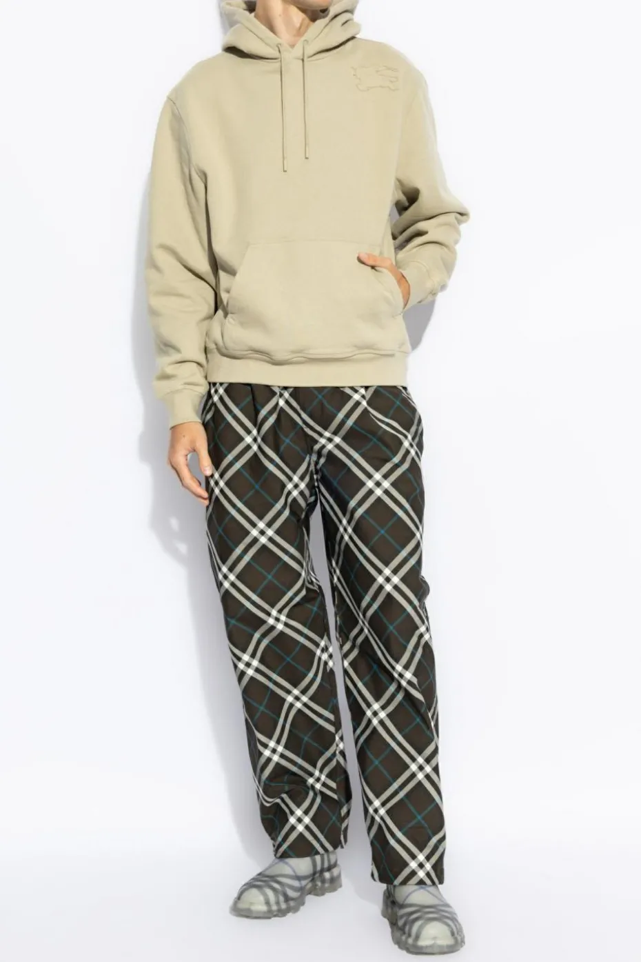 Burberry beżowy Bluza z logo