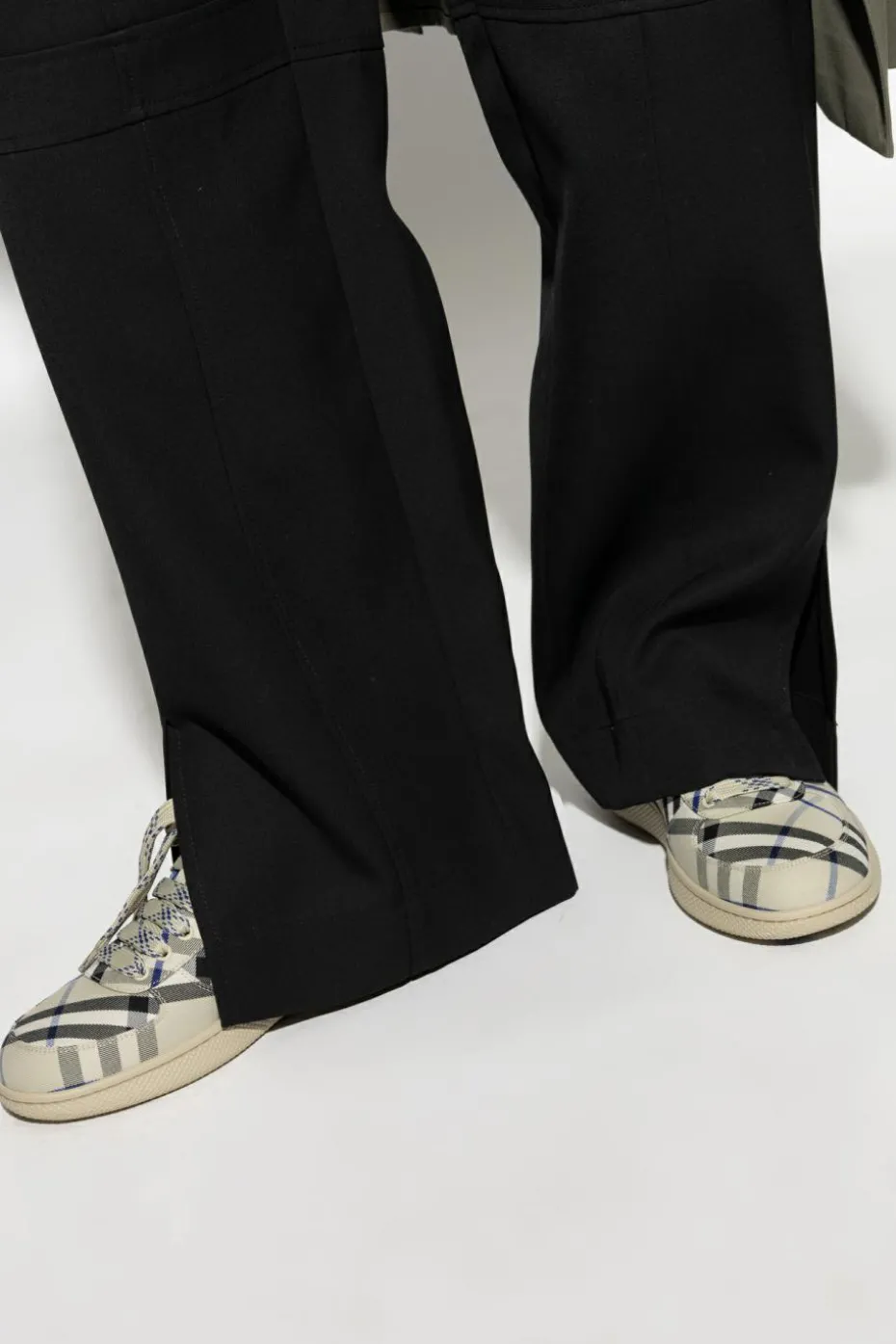 Burberry beżowy Buty sportowe w kratę