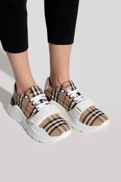 Burberry beżowy Buty sportowe z logo
