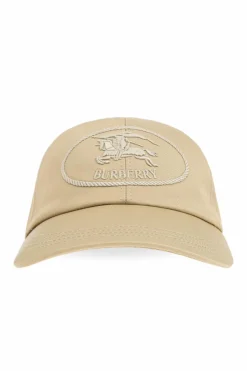 Burberry beżowy Czapka z daszkiem z logo