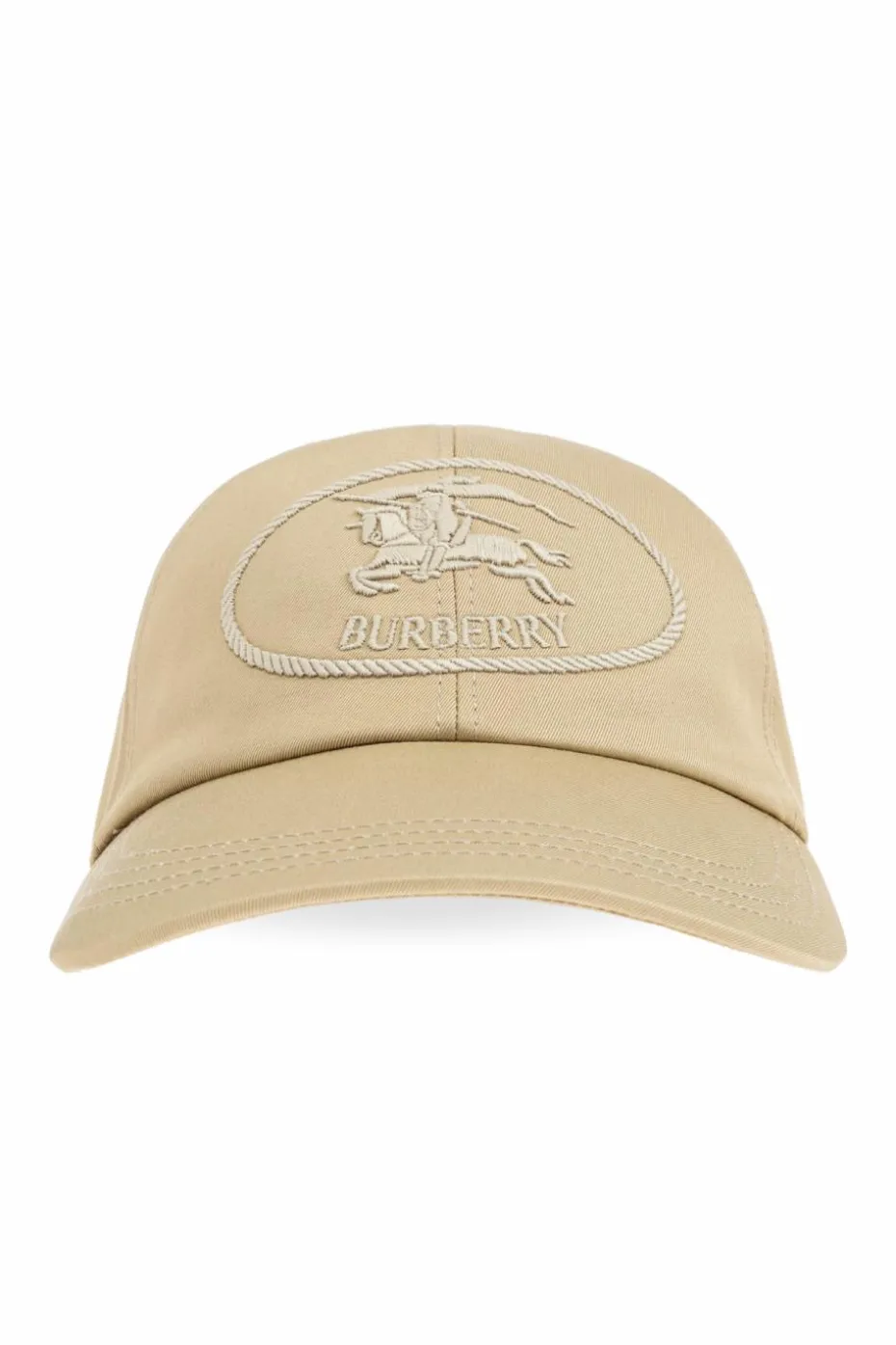 Burberry beżowy Czapka z daszkiem z logo