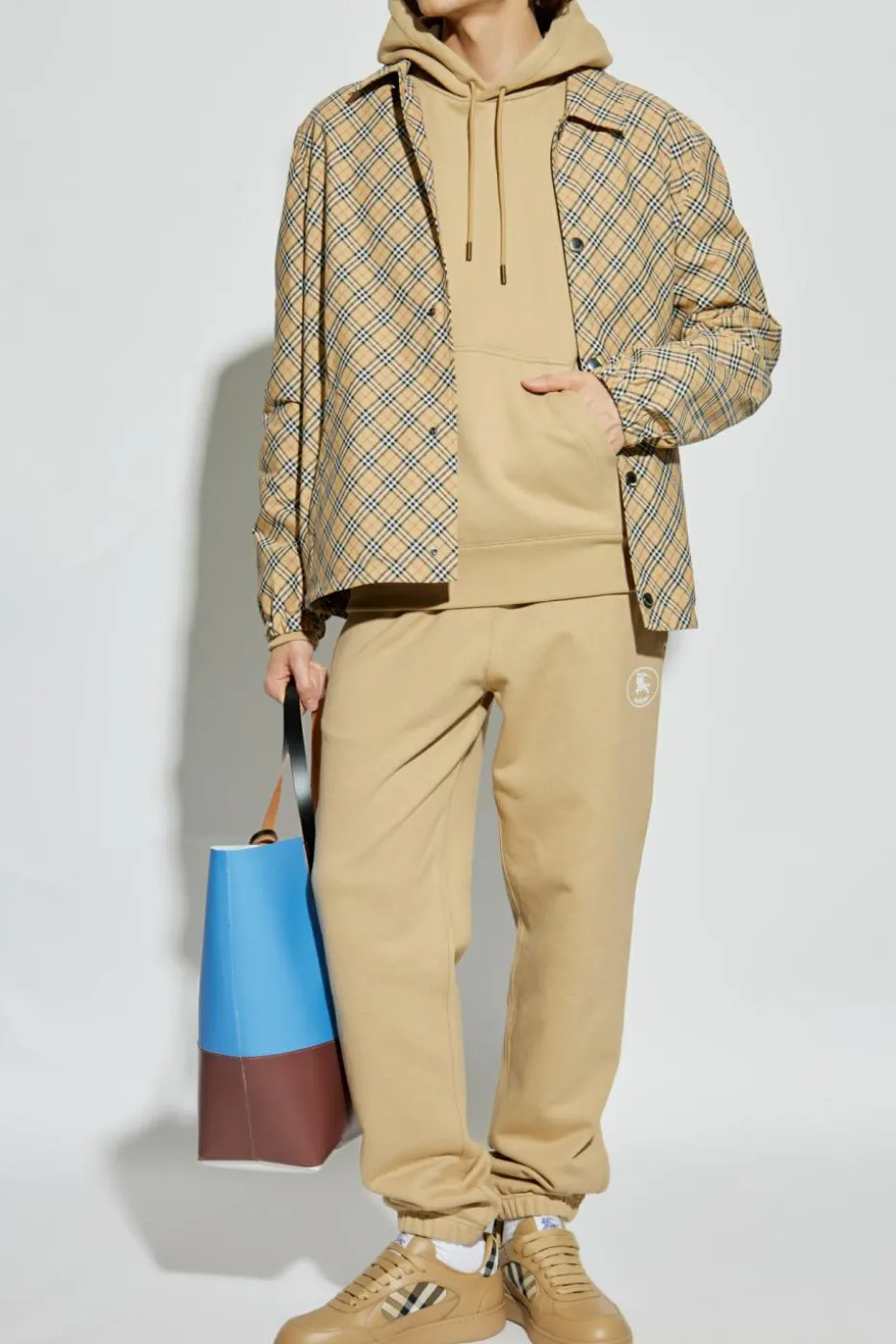 Burberry beżowy Dresowe spodnie