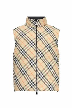 Burberry beżowy Dwustronna kamizelka