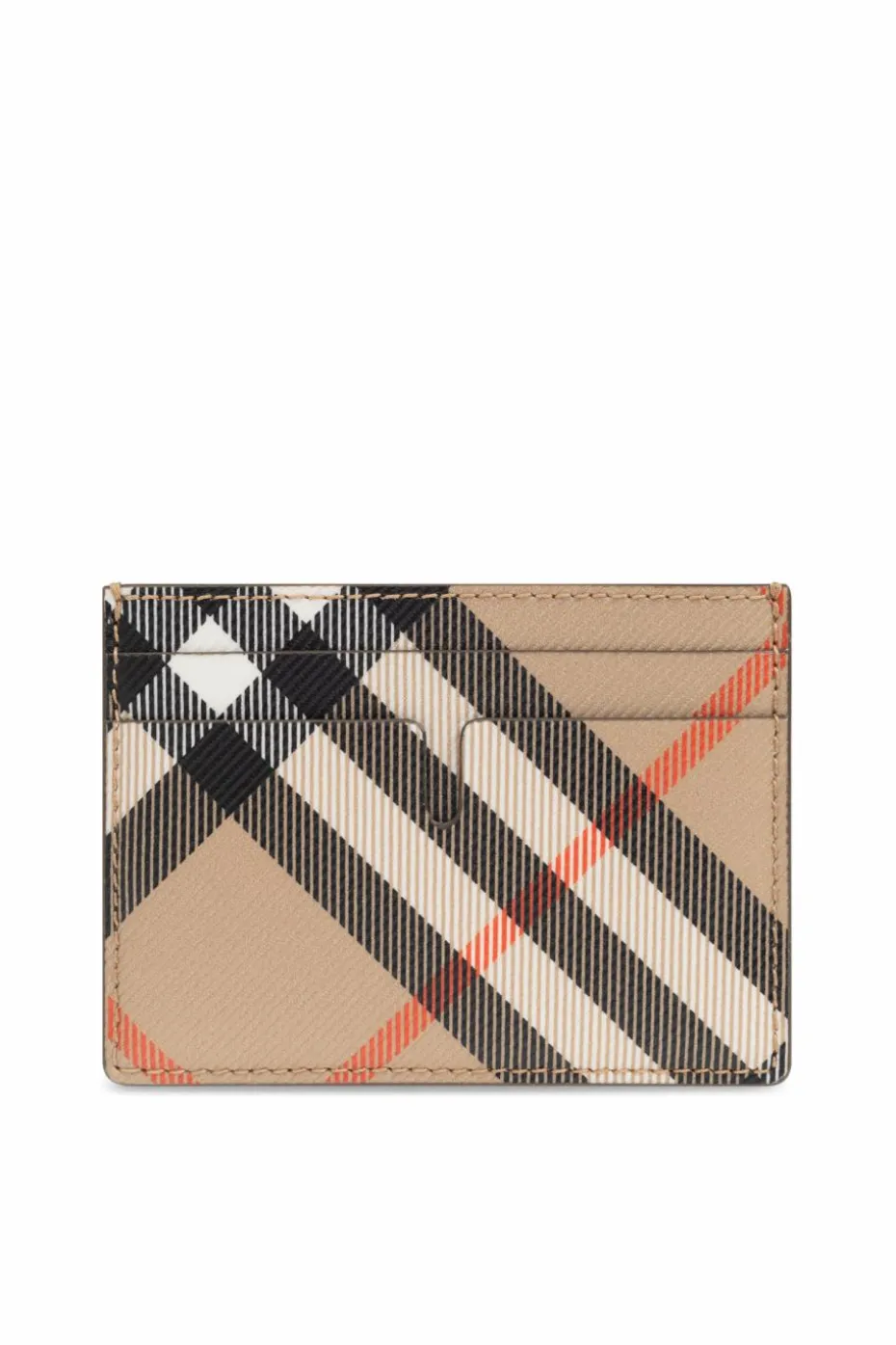 Burberry beżowy Etui na karty w kratę