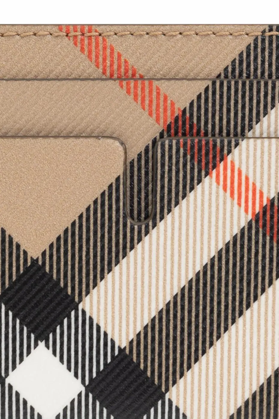 Burberry beżowy Etui na karty w kratę
